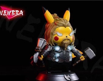 NEWBRA Pikachu Cos The Avenger Thor Collectibles Resin Action Figure