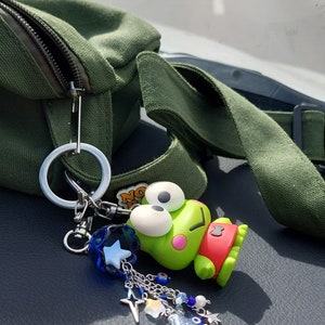 Glass Jellyfish Keychain