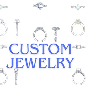 Custom Jewelry, Custom Engagement Ring Design, 3D CAD Design Your Earring, Design Custom Wedding Ring, Personalized Jewelry, Made to Order