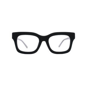 Black Velvet-Rimmed Readers, Luxury Reading Glasses, Hypoallergenic, Square Style, NEW, High-End Reader, Wayfarer Style Frame