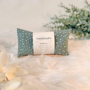Eye pillow with organic flaxseed and lavender, yoga eye meditation pillow, heat pillow, cooling pillow, aroma pillow for the eyes, against migraines