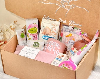 Geschenk zur Geburt, Geschenkbox für junge Mütter/Mamas/Muttis, Danke Mama, Entspannungsbox für Mamas, Geschenk zur Geburt