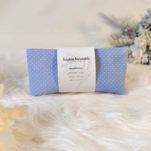 Eye pillow with organic flaxseed and lavender, yoga eye meditation pillow, heat pillow, cooling pillow, aroma pillow for the eyes, against migraines