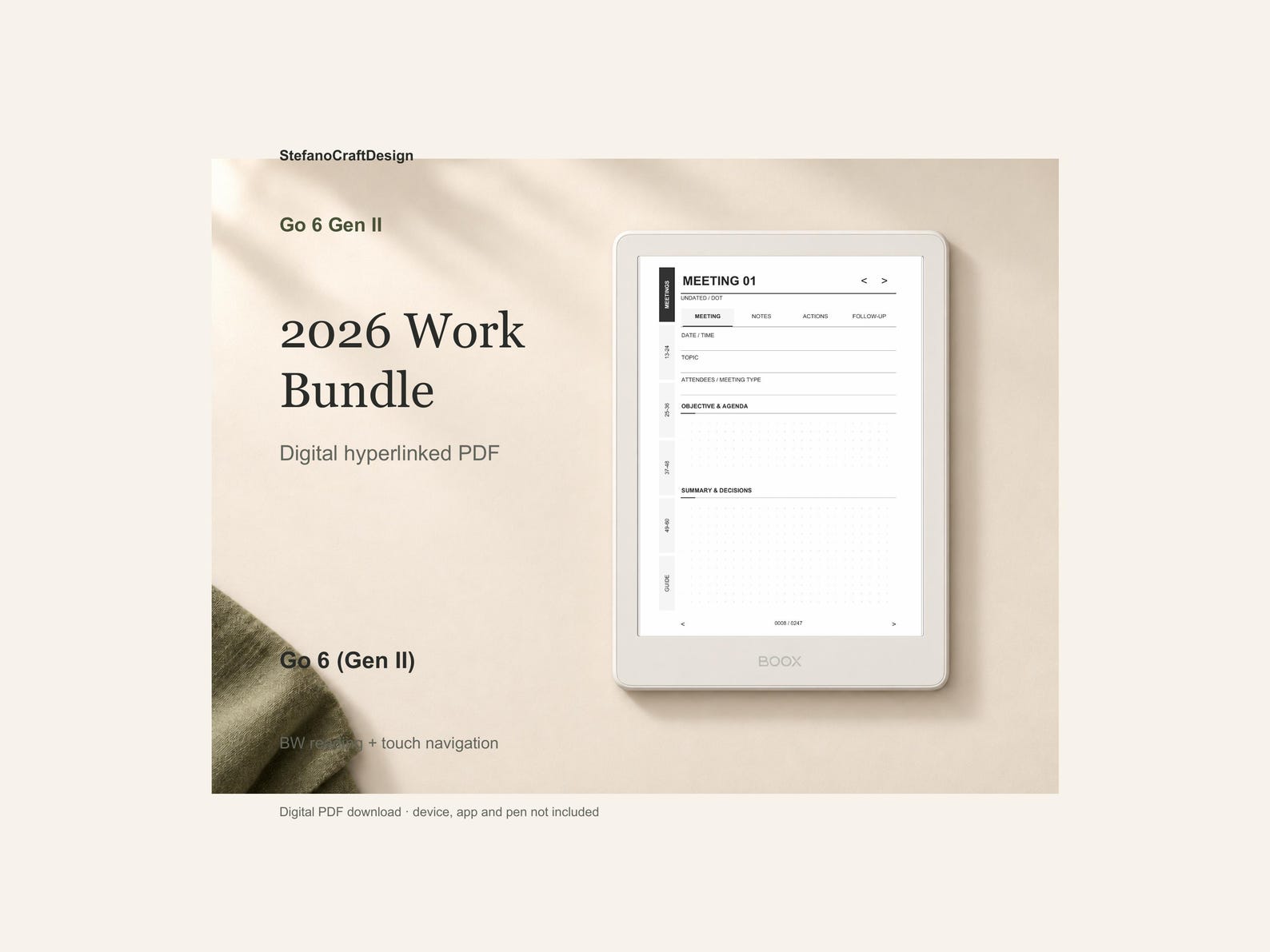 Work Done Report.pdf BOOX Go 6 Gen II – 2026 Work Planner PDF, Oct–dec Use (full Year ...
