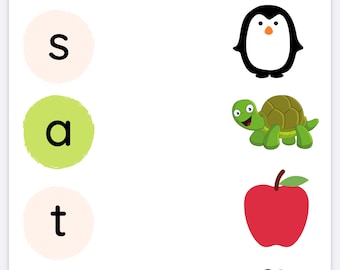 Juego de correspondencia de sonidos iniciales de fonética