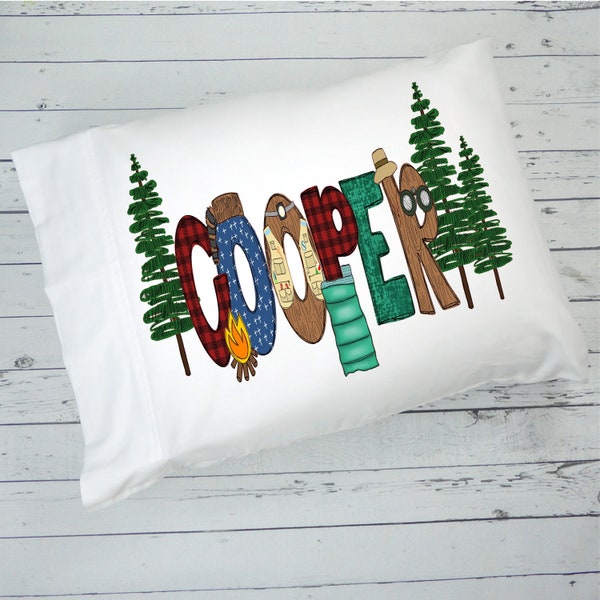 Personalized Camping Pillowcase