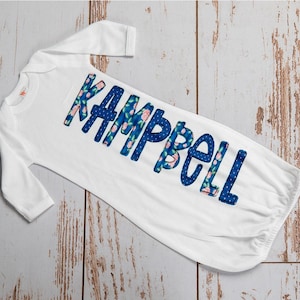Personalized Baby Girl Baby Gown