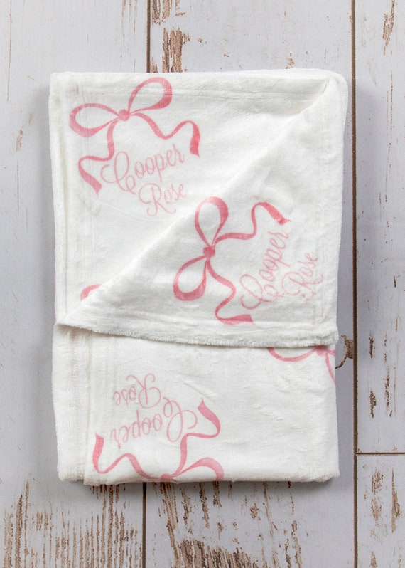 Personalized Baby Blanket All About The Bows