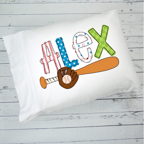 Personalized Baseball Pillowcase