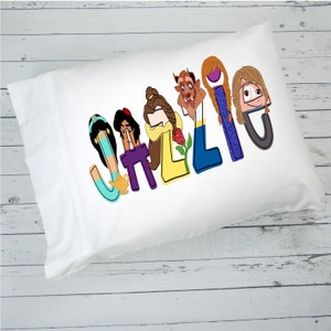 Personalized Prince and Princess Pillowcase