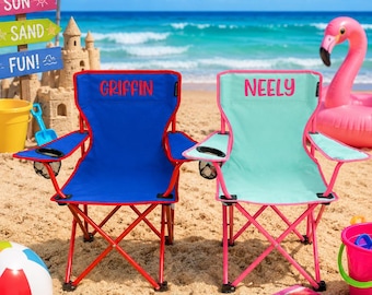 Embroidered Kids Foldable Chair