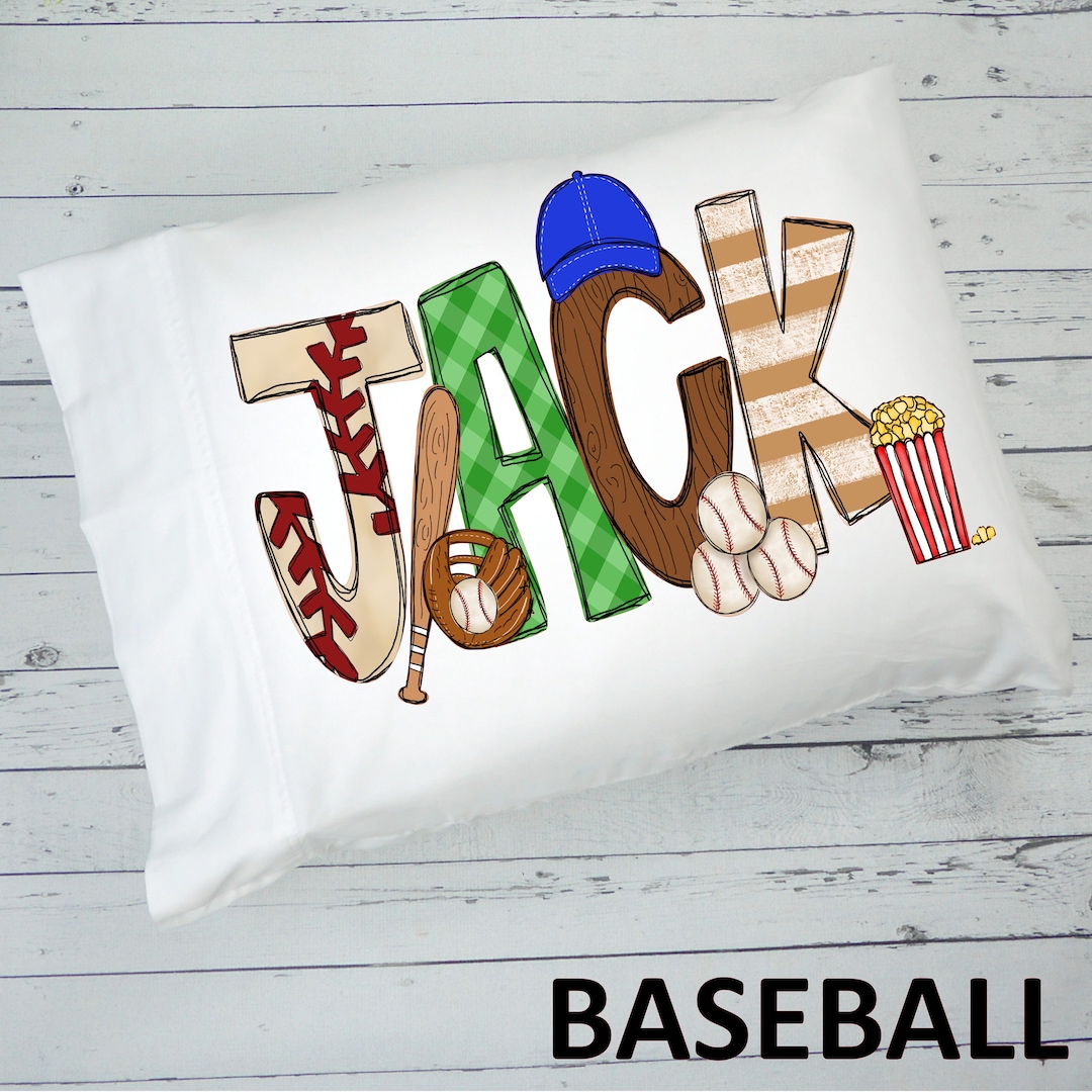Personalized Baseball Pillowcase Etsy