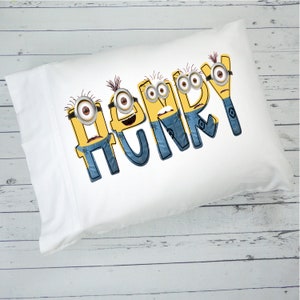 Kids Personalized Yellow People Pillowcase