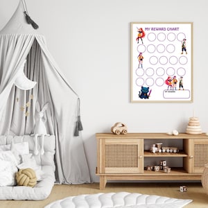 Kids Reward Chart | Kawaii-Inspired Behavior Tracker (Digital Download)