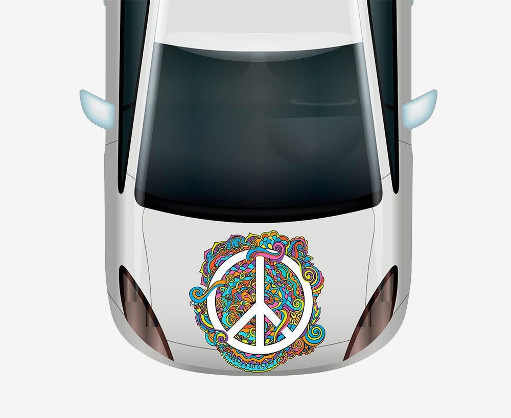 Buy Peace Sign Decals Online In India Etsy India