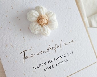 Personalised Happy First Mother’s Day Card, 1st Mother’s Day Card, Happy Mother's Day Card, Flower Mother's Day Card, Baby Mother's Day 143