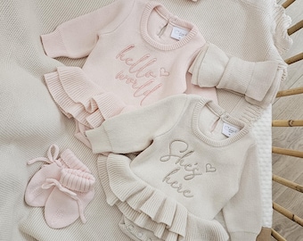 Personalized Baby Girl Romper, Newborn Outfit, Pregnancy Announcement, Baby Shower Gift, Little One Keepsake, Tutu, Ballerina