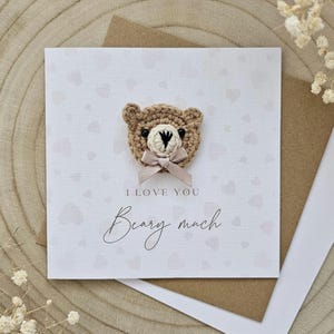 Gepersonaliseerde Valentijnsdagkaart, jubileum man vrouw, vriend vriendin, voor hem haar, verloofde, sentimenteel luxe beary veel cadeau