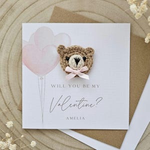 Gepersonaliseerde Valentijnsdagkaart, jubileum man vrouw, vriend vriendin, voor hem haar, verloofde, sentimenteel luxe beary veel cadeau