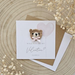 Gepersonaliseerde Valentijnsdagkaart, jubileum man vrouw, vriend vriendin, voor hem haar, verloofde, sentimenteel luxe beary veel cadeau