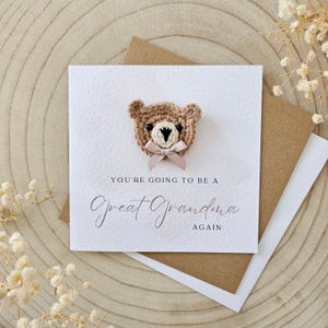 Carte personnalisée future grand-mère, faire-part de grossesse, grand-père, meilleur ami, future future maman, nouveau-né grossesse, bébé neutre -049