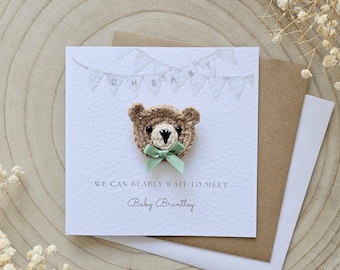 Personalisierte Babypartykarte, Mummy To Be, auf Ihrer Babyparty, neues Baby, Geschenkkarte, Eltern zu sein, Babypartyparty, Junge Mädchen, Neutral 113