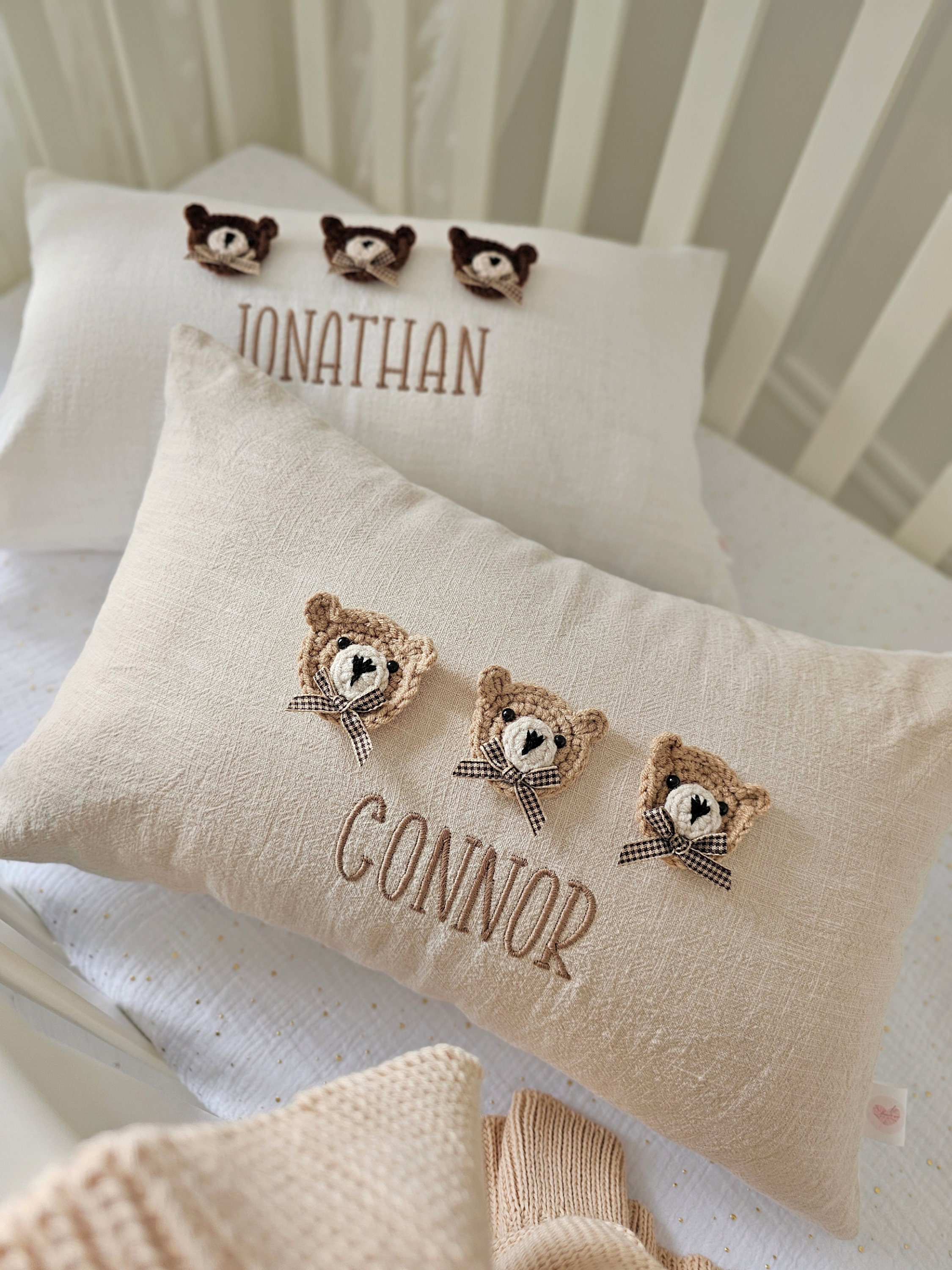 Personalised Baby Cushions, Baby Nursery Gifts, Baby Shower Gifts, Birth Announcements, Neutral Nursery Decor, Baby Boy Gift, Cot Bed Pillow
