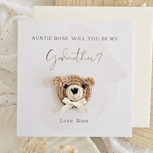 Will You Be My Peetmoederkaart, kaart voor metervoorstel, kaart voor feeënmeter, kaart voor peetouders, voorstelkaart voor peetouders, gepersonaliseerd, luxe babykaart - 022
