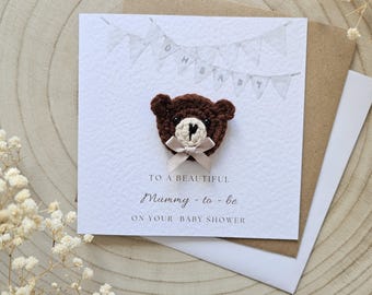 Personalisierte Babypartykarte, Mummy To Be, auf Ihrer Babyparty, neues Baby, Geschenkkarte, Eltern zu sein, Babypartyparty, Junge Mädchen, Neutral 111