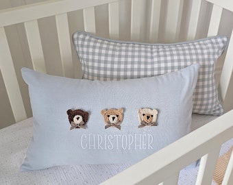 Personalised Baby Cushions, Baby Nursery Gifts, Baby Shower Gifts, Birth Announcements, Neutral Nursery Decor, Baby Boy Gift, Cot Bed Pillow