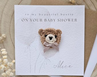 Personalised Baby Shower Card, Mummy To Be, On Your Baby Shower, New Baby, Gift Card, Parents To Be, Baby Shower Party, Boy Girl,Neutral 067