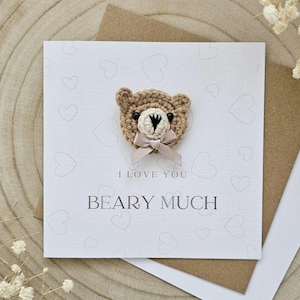 Biglietto di San Valentino personalizzato, anniversario marito moglie, fidanzato fidanzata, per lui lei, fidanzato, lusso sentimentale Beary Much 129L