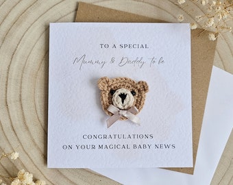 Personalisierte Babyparty Karte, Mummy To Be, auf Ihrer Babyparty, neues Baby, Geschenkkarte, Eltern zu sein, Babypartyparty, Junge Mädchen,Neutral-029