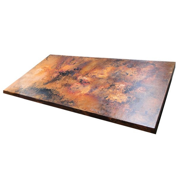 Rectangular Copper Table Tops & Counters 8'' TO 96''