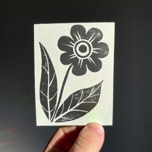 Flower | Mini Lino Print