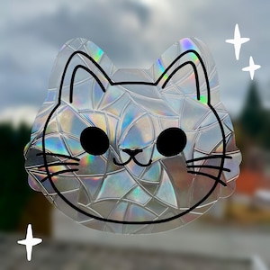 Cat Suncatcher | Reusable Rainbow Window Sticker