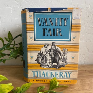 Vanity Fair by Thackeray Modern Library 1950 Edition Libro coleccionable raro