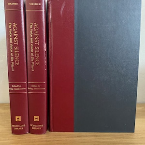 Against Silence The Voice and Vision of Elie Wiesel in 3 Volumes 1985 Rare Collectible Books