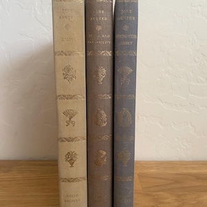 Jane Austen Vintage Folio Society Emma, Sense and Sensibility, Northanger Abbey