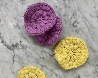 Face scrubbies - eco-friendly cotton crochet - 2 PACK