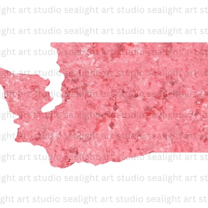 Washington Clip Art | Instant Download PNG SVG Files | Sublimation for T-Shirts, Tumblers, Wall Art | Pink Red White Abstract Art