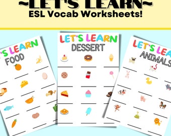 esl worksheet etsy