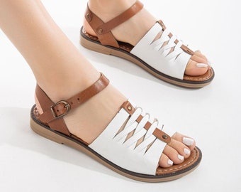 Sandales grecques en cuir véritable faites main pour femme, sandales à lanières, chaussures Athena, sandales en cuir colorées Huarache pour femme, chaussures d'été emblématiques