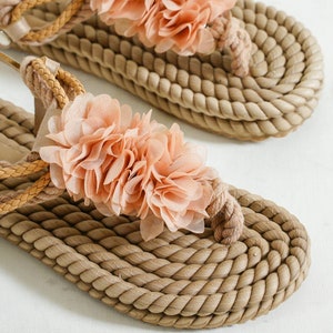Handmade Rope Sandal Women, Huarache Sandal Boho, Barefoot Shoes, Braided Rope Flip Flops, Jesus Boots, Wedding Sandal, Bridal Sandal