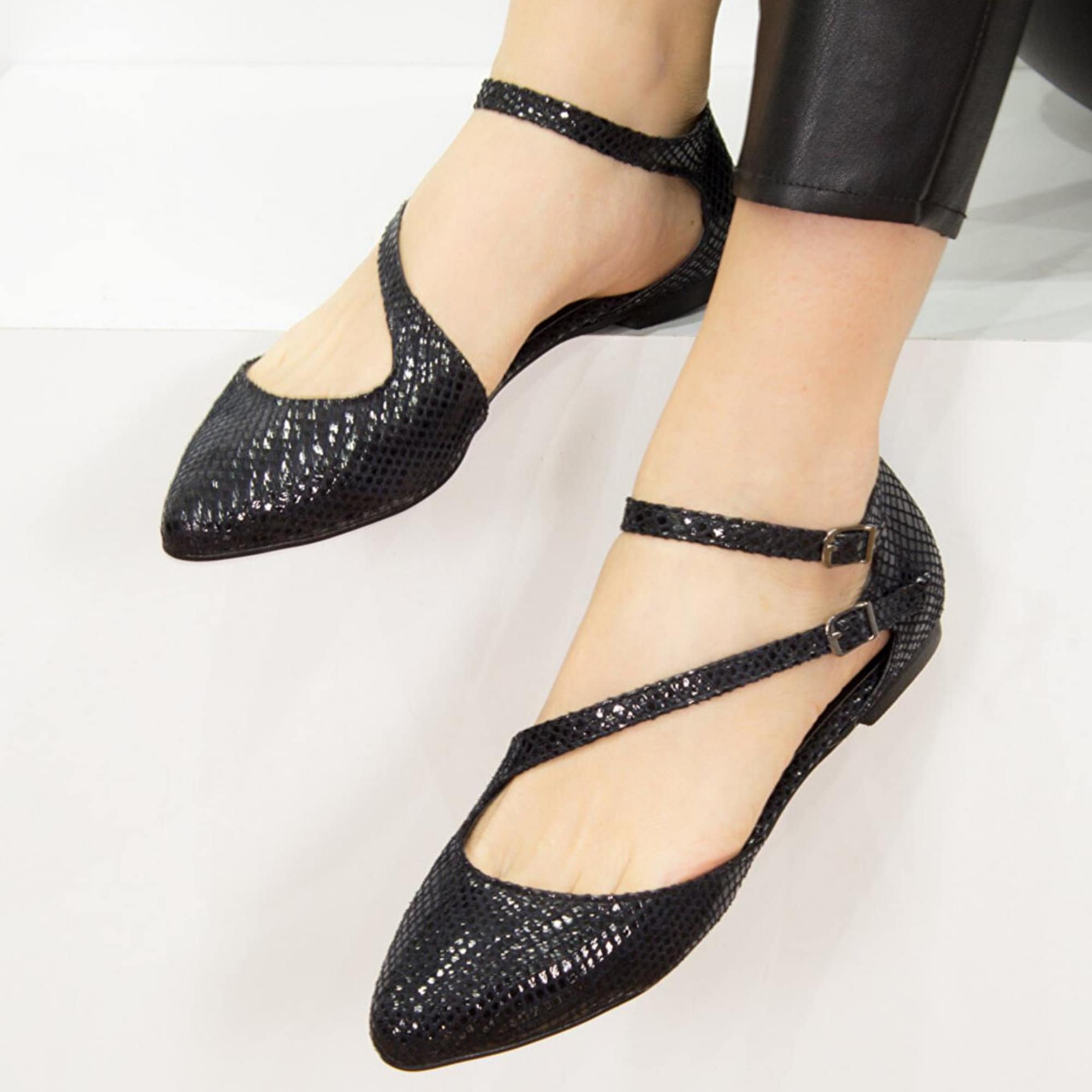 Handmade Leather Women's Shoes Leather Flat Shoes Casual Etsy