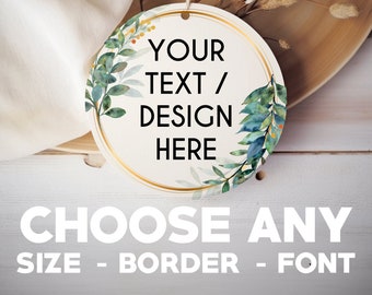 Custom Round Tags For Weddings Favors, Bridal Shower, Welcome Party, Thank you, Gift Tags | Personalized Logo Tags for Small Business
