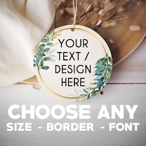 Custom Round Tags For Weddings Favors, Bridal Shower, Welcome Party, Thank you, Gift Tags | Personalized Logo Tags for Small Business
