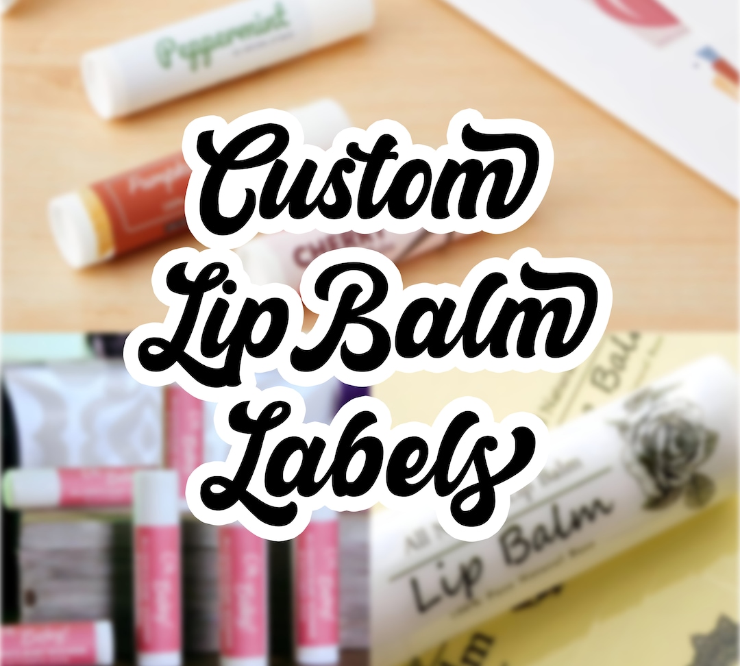 Lip Balm Labels | Lip Gloss Labels | Lip Scrub Labels - Etsy