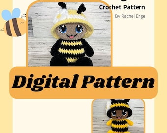 Buzzin Bee and Bee Buddy Crochet Pattern Low Sew Bee Crochet Patterns