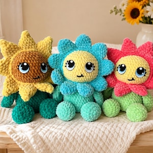 Flower Babies Digital Crochet Pattern, Low Sew (PDF Pattern)